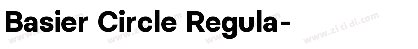 Basier Circle Regula字体转换